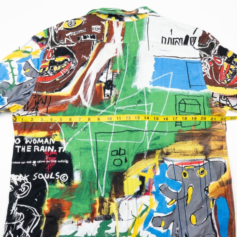 Jean-Michel Basquiat Graphic Art Shirt Men's Large Button-Up Design Cotton:On - Picture 12 of 13
